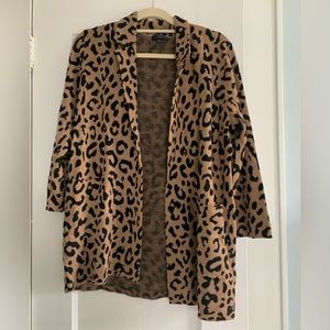 J Crew leopard sweater blazer